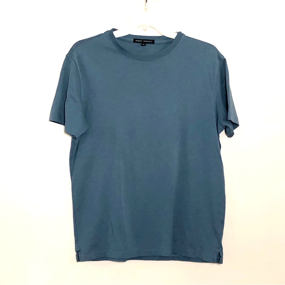 Robert Barakett Men's Crewneck T-Shirt in Ocean View Blue - Picture 4 of 7